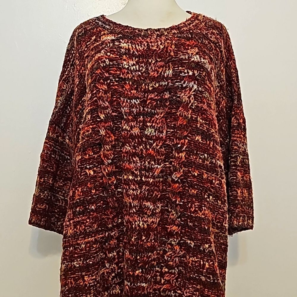 Peruvian Connection‎ Alpaca Wool Cropped Sweater Top Size M/L